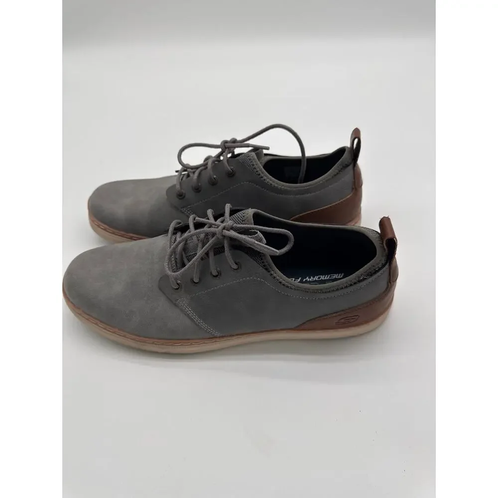 Skechers Heston-Rogic Men's Leather Grey ‎ size 12